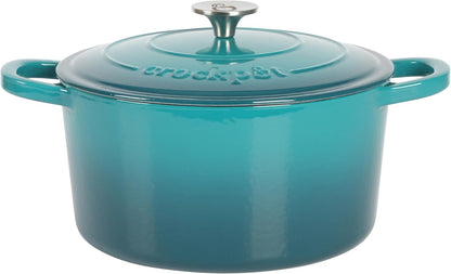 3 Quart Enameled Cast Iron Dutch Oven – Aqua - Curated Catalog F4