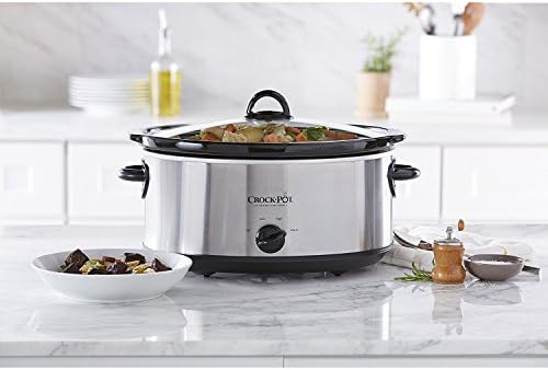 7 Quart Oval Manual Slow Cooker – Stainless Steel - Curated Catalog F8