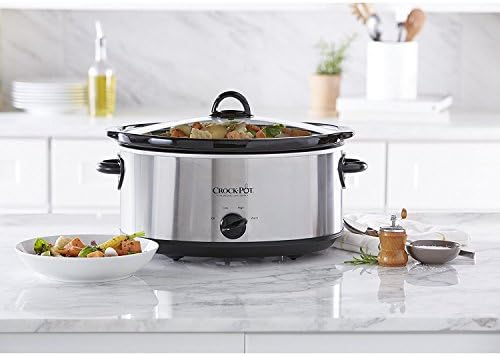 7 Quart Oval Manual Slow Cooker – Stainless Steel - Curated Catalog F8