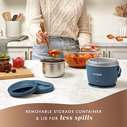 Electric Lunch Box Food Warmer 20oz – Faded Blue - Curated Catalog M8