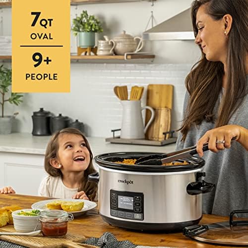 7 Quart Portable Programmable Slow Cooker with Timer - Curated Catalog K9