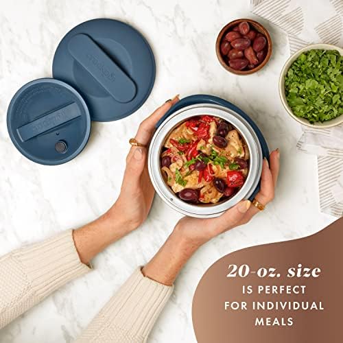 Electric Lunch Box Food Warmer 20oz – Faded Blue - Curated Catalog M8