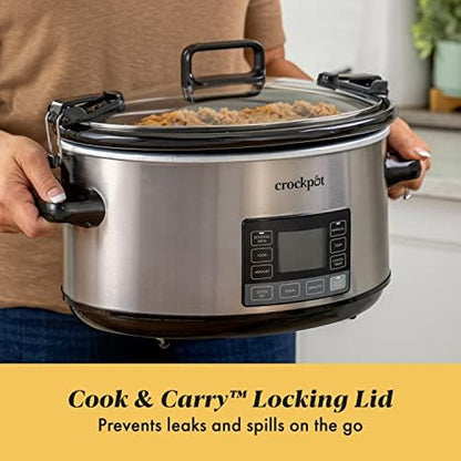 7 Quart Portable Programmable Slow Cooker with Timer - Curated Catalog K9