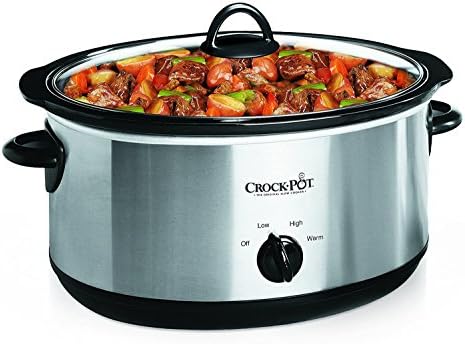 7 Quart Oval Manual Slow Cooker – Stainless Steel - Curated Catalog F8