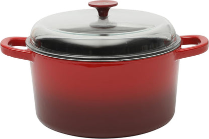 3 Quart Enameled Cast Iron Dutch Oven – Aqua - Curated Catalog F4