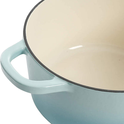 3 Quart Enameled Cast Iron Dutch Oven – Aqua - Curated Catalog F4