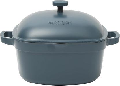 3 Quart Enameled Cast Iron Dutch Oven – Aqua - Curated Catalog F4